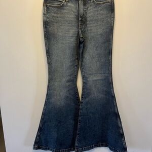 WRANGLER RETRO Women's Blue Flared Jeans